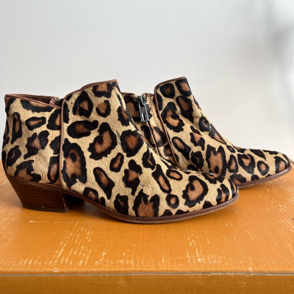 Sam Edelman Animal Print Ankle Booties
